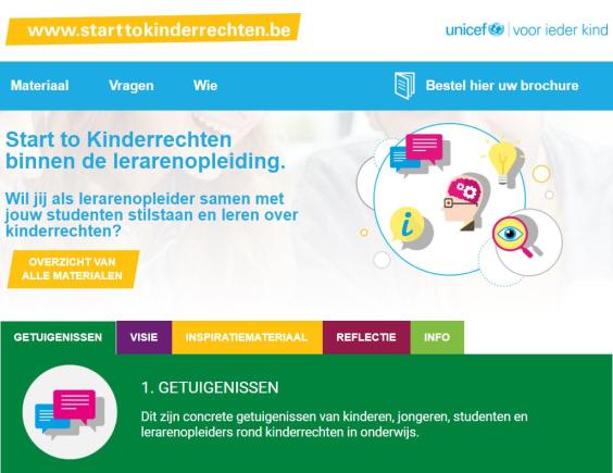 unicef- start to kinderrechten Memoranda lidorganisaties